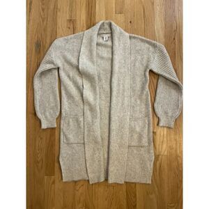 Sincerely Jules Oat Cozy Open Cardigan Pockets Medium Like New‎
